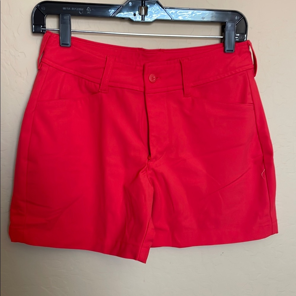 Women’s FJ Footjoy Red Golf Shorts